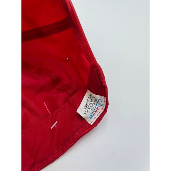 Vintage Red Atlantic City Red Snapback hat cap 80s 90s Y2K - Picture 5 of 6